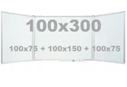 Доска UkrBoards магнитно-маркерная в алюминиевой раме 100x300 см