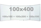Доска UkrBoards магнитно-маркерная в алюминиевой раме 100x400 см