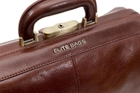Сумка лікаря з італійської шкіри Elite Bags CLASSY'S DELUXE brown - зображення 4