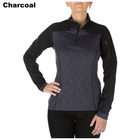 Женские боевая тактическая рубашка 5.11 Tactical WOMEN'S RAPID HALF ZIP 62381 Large, Charcoal - изображение 1