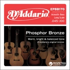 Струны для акустических бас-гитар D'Addario EPBB170 Acoustic Bass Phosphor Bronze 4-String