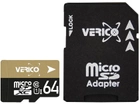 Verico MicroSDXC 64GB UHS-I Class 10 + SD adapter (1MCOV-MAX963-NN)