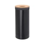 Бак для білизни з коркової кришкою Brabantia 35 л (чорний)
