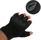 Тактические беспалые перчатки (велоперчатки, мотоперчатки) Oakley Black Размер M - изображение 5