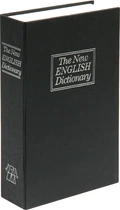 Книга сейф с замком 240x155x55, сталь в картонной обложке, 2 ключа VOREL (78633)