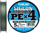 Шнур Sunline Siglon PE х4 150 м # 0.3/0.094 мм 2.1 кг Темно-зеленый (16580914)