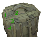 Тактичний, штурмової супер-міцний рюкзак 5.15.b 38 літрів олива. - зображення 5