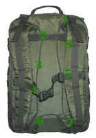 Тактичний, штурмовий супер-міцний рюкзак 5.15.b 32 літрів олива РБІ - зображення 4
