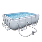 Прямоугольный каркасный бассейн Bestway 56629 Power Steel Frame Pool (282х196х84 см)