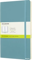 Записная книга Moleskine Classic 13 х 21 см 192 страниц без линовки, мягкая обложка Океанский синий (8058341715529)