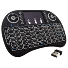 Беспроводная клавиатура с тачпадом wireless MWK08 (I8) Черная с белым