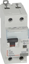 Диференціальний автомат Legrand DX3 1Р+NC 20A 30мА (gp411003)