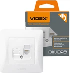 Компьютерная розетка VIDEX Binera Белая (VF-BNSK1PC6-W)
