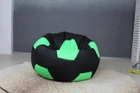 Крісло-мішок Frameless Furniture М'яч 100см Оксфорд 600 Чорне з зеленим (BM-1237) - зображення 1