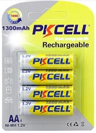 Аккумулятор NiMH AA 1300 мАч 1.2 В PkCell 4 шт в блистере