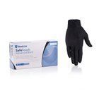 Одноразовые перчатки нитриловые Медиком размер M 100 шт в упаковке черные - изображение 1