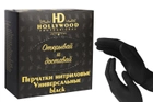 Рукавички чорні нітрилові HollyWood professional - зображення 1