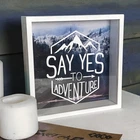 Копилка Say yes to adventure Arivans 22х22х5 см белый 19-466
