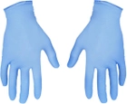 Одноразові рукавиці XoKo нітрилові без пудри Розмір S 10 шт. Блакитні (9869201151895) - зображення 5