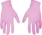 Одноразовые перчатки XoKo нитриловые без пудры Размер S 10 шт Розовые (9869201151918) - изображение 5