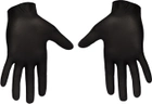 Одноразовые перчатки XoKo нитриловые без пудры Размер L 10 шт Черные (9869201151963) - изображение 3