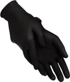 Одноразовые перчатки XoKo нитриловые без пудры Размер L 10 шт Черные (9869201151963) - изображение 5