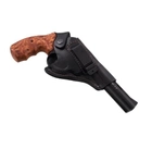 Кобура поясная Beneks Револьвер 3 формованная с клипсой Кожа Чёрная - изображение 3