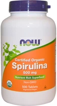Натуральная добавка Now Foods Spirulina Спирулина 500 мг таблетки