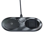 Зарядка Qi BASEUS WXJK-CA02 Simple 2in1 Wireless Charger Pro Edition For Phones+Pod |15W| WXJK-CA02 transparent
