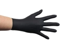 Одноразові рукавички нітрилові Медіком 100 шт в упаковці Розмір L Чорні. Щільнсть 3,3 г. - изображение 3