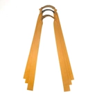 Комплект плоских резинок для рогатки 3шт натуральный латекс желтая (OK2214875842) - зображення 2