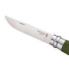 Нож складной Opinel №8 Inox (длина: 190мм лезвие: 85мм) зеленый в блистере - изображение 2