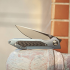 Ніж складаний Bestech Knife SHINKANSEN Grey BT1803A AE-1538 - зображення 2