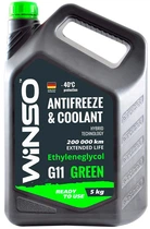 Антифриз Winso Green G11 -40 °С 5 кг Зеленый (880950)