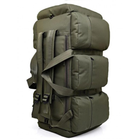 Сумка-рюкзак тактична містка MHZ xs-90l3, 90 л. для подорожей і походів Оливковий - зображення 2