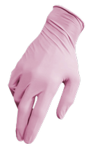 Одноразові рукавички нітрилові Медіком 100 шт в упаковці Розмір L Рожевi - изображение 3