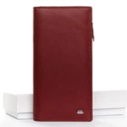 Женский кошелек из натуральной кожи Classic DR. BOND WMB-3M dark-red