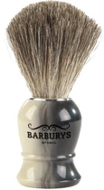 Помазок для гоління BARBURYS Grey Horn з ворсу борсука (5412058189104)
