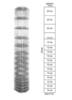 Сетка лесная шарнирная Заграда Фермер 200/17/15 высота 2.0м длина 50м облегченная - изображение 1