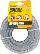 Леска для триммера Mastertool армированная 4 мм 15 м "квадрат" (19-1340)