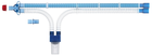 Контур дыхательный  Flexicare стандартный без подогрева для взрослых с двумя патрубками вдоха выдоха - изображение 1