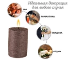 Набір свічок з пальмового воску Сandlesbio Silk Чорний 5.5х7 см 6 штук (SB 55/70) - зображення 1