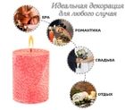 Набор свечей из пальмового воска Сandlesbio Palm Wax Красный 5.5х7 см 6 штук (WP 05 - 55/70) - изображение 1