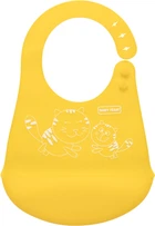 Нагрудник Baby Team Силіконовий Жовтий (6591) (4824428065917)