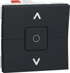 Выключатель для жалюзи 2-клавишный Schneider Electric Unica New 6А, 2 модуля Антрацит (NU320854)
