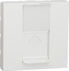 Розетка компьютерная RJ45 Schneider Electric Unica New одинарная категория 5 UTP, 2 модуля Белая (NU341118)