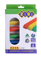 Пластилін ZiBi 6 кольорів 150г Kids Line (ZB.6225)