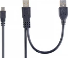 Кабель Cablexpert 2xUSB - miniUSB 0.9 м Black (CCP-USB22-AM5P-3)