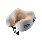 Массажер-подушка U-Shaped Pillow Massage Бежевый с 3 функциями (IS33)