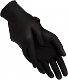 Одноразовые перчатки Nitromax нитриловые без пудры 10 шт Черные, размер L - изображение 5